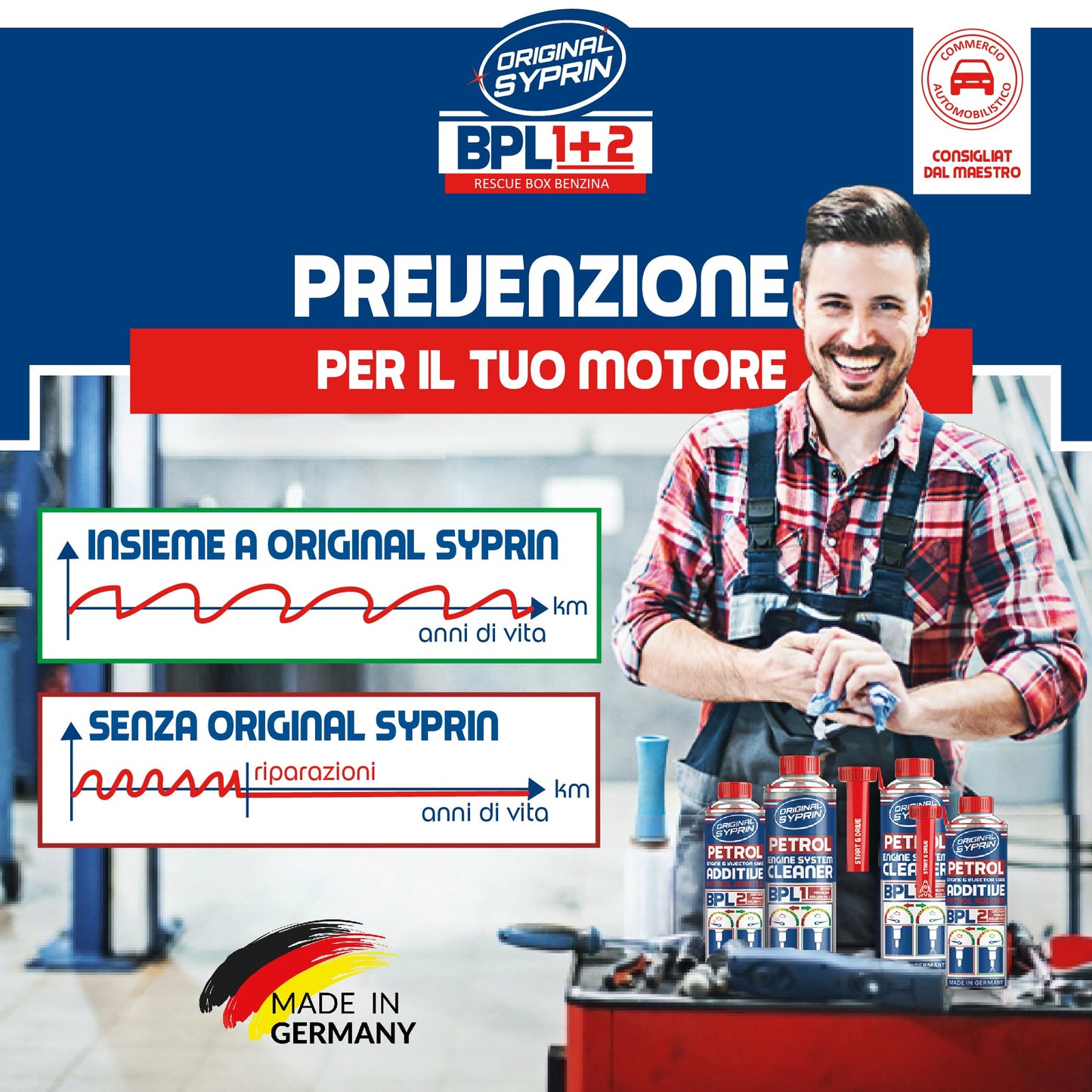 Fuel System Additive & Injector Cleaner – Engine Regenerating Treatment, 500 ml + 250 ml – For Petrol Engines, Turbo & Catalytic Converter Tested