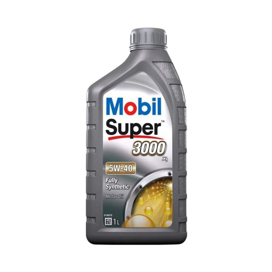 Mobil Super 3000 X1 5W-40 Fully Synthetic Engine Oil – 1L for Petrol & Diesel (Non-FAP)