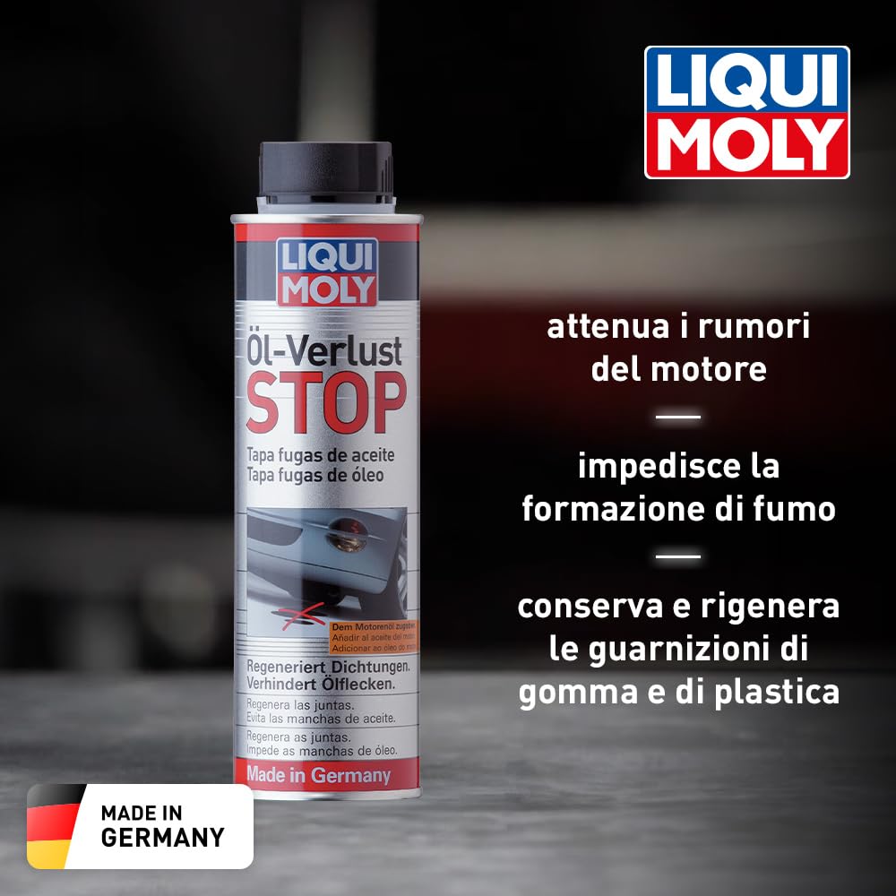 LIQUI MOLY Stop Oil Leaks – 300ml Engine Oil Additive, Seals Leaks