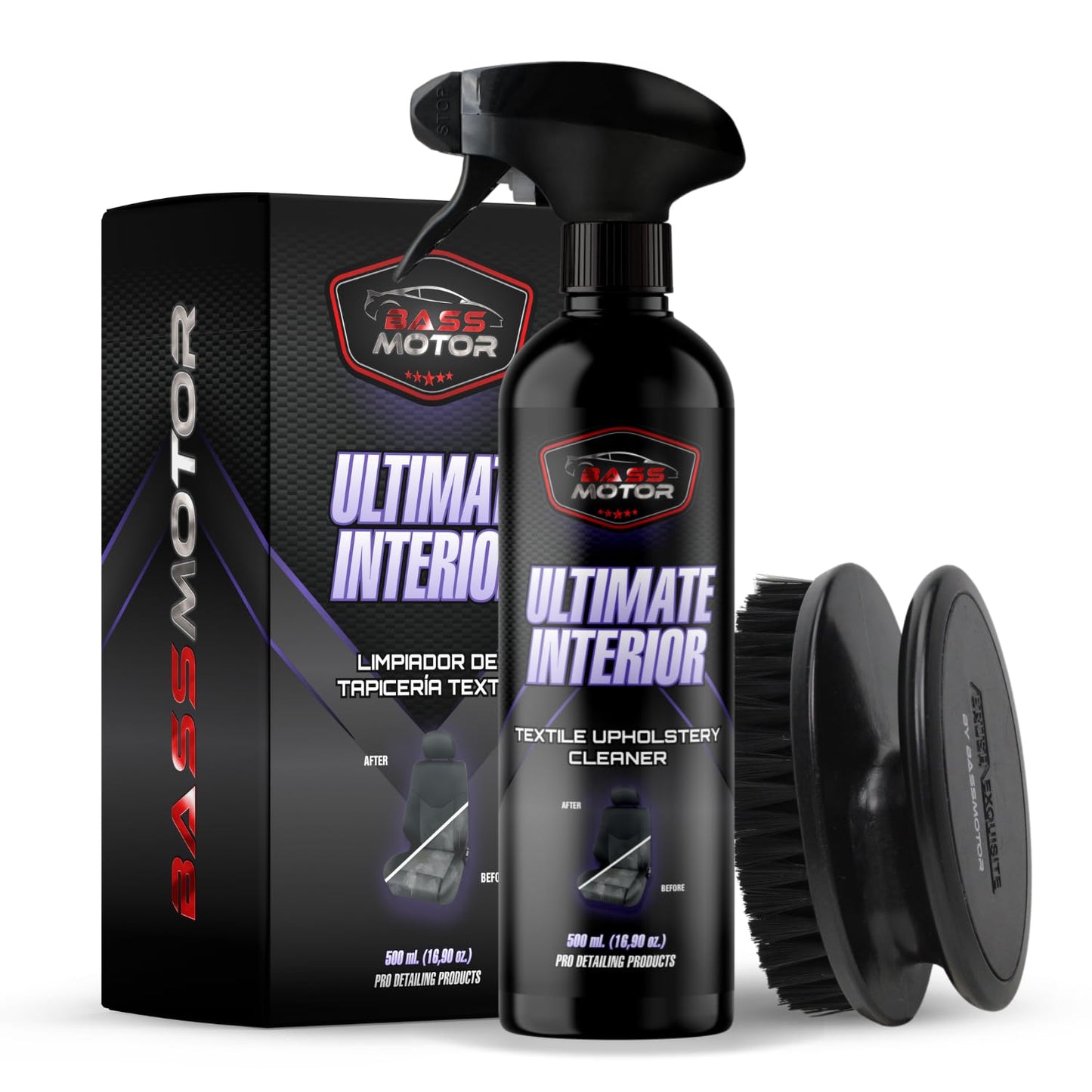 Bass Motor Ultimate Interior 500ml – Fabric Cleaner for Car Seats and Mats
