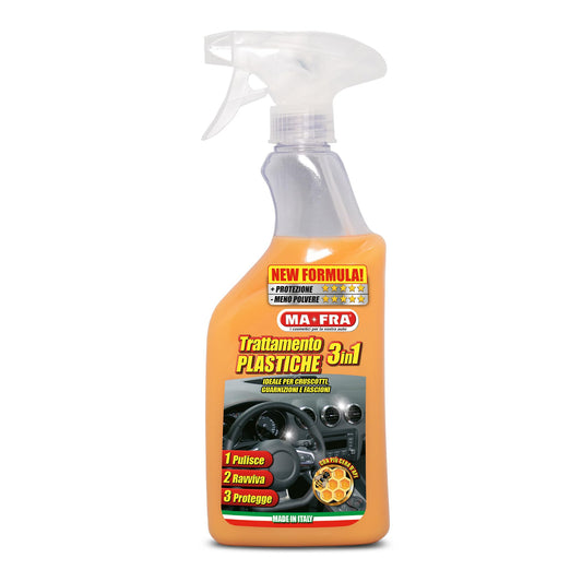 3-in-1 Plastic Treatment 500ml – Cleans, Revives & Protects Car Interior Plastics
