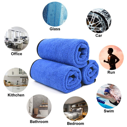 6 Pcs 30x40cm Car Microfiber Cloth Multi-Purpose Lint-Free Cleaning Cloth