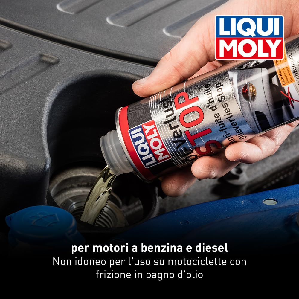 LIQUI MOLY Stop Oil Leaks – 300ml Engine Oil Additive, Seals Leaks