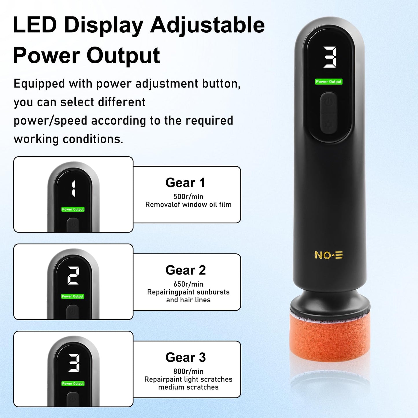 Portable Rechargeable Cordless Car Polisher – Scratch Repair, Waxing, and Windshield Polishing Machine