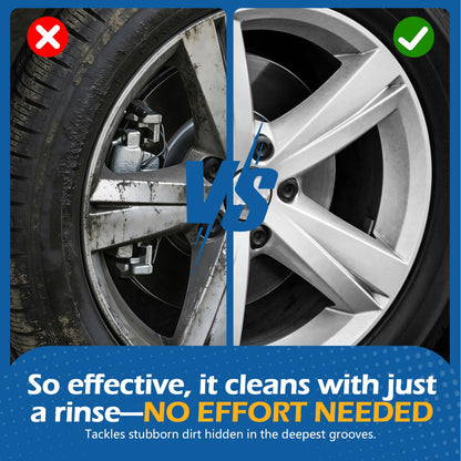 Microfibre Car Wheel Brush – Ultra-Flexible, Deep Cleaning, Scratch-Free