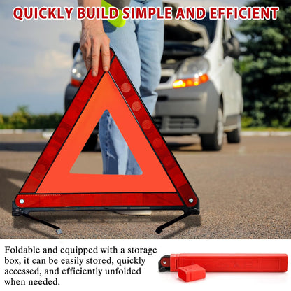 Zugelassenes 2-in-1-Auto-Notfallset mit Warndreieck und Warnweste
