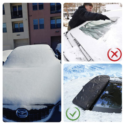 Magnetic Car Windscreen Cover – Anti-Ice, Anti-Frost & Anti-Hail Winter Windshield Protector for Most Vehicles