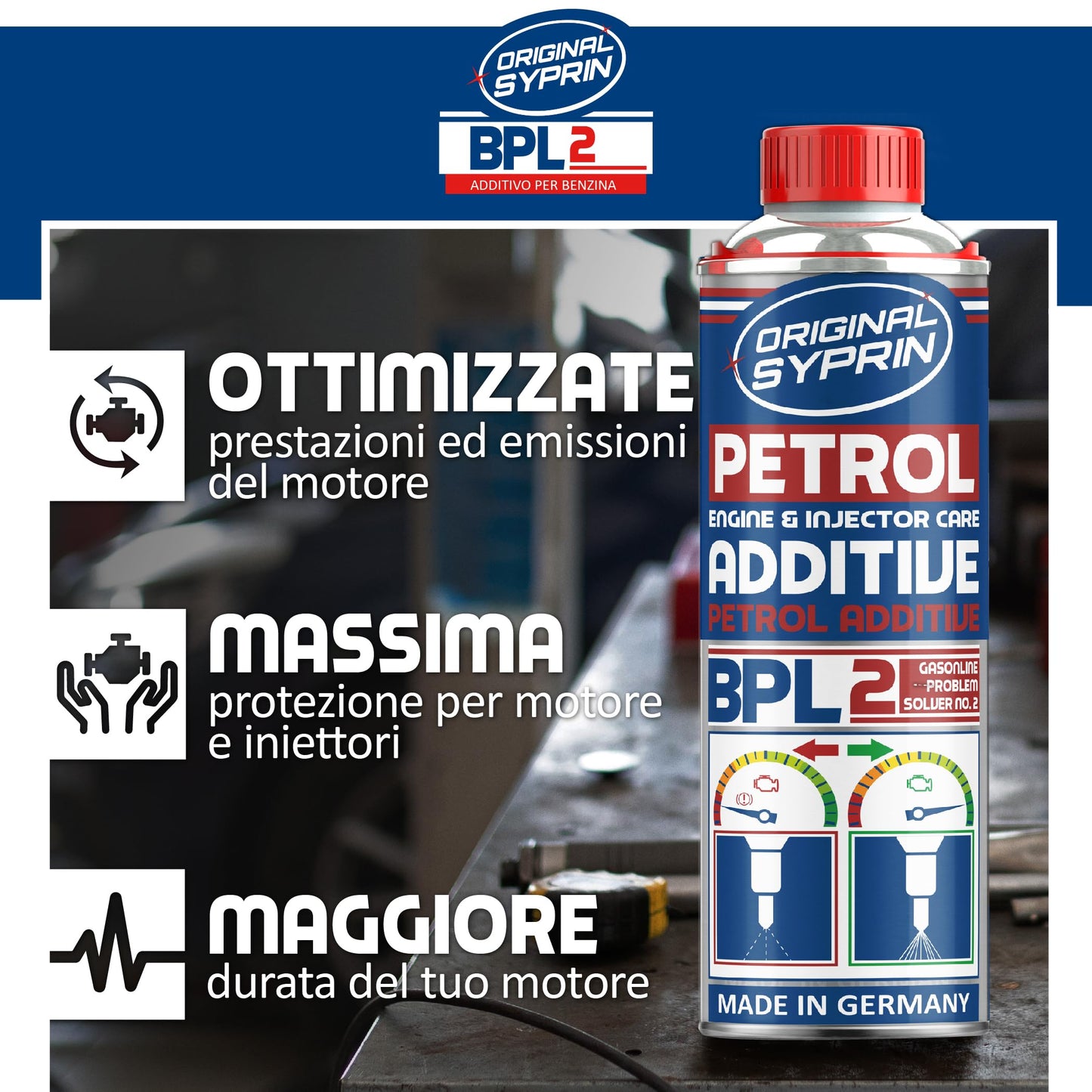 Fuel System Additive & Injector Cleaner – Engine Regenerating Treatment, 500 ml + 250 ml – For Petrol Engines, Turbo & Catalytic Converter Tested