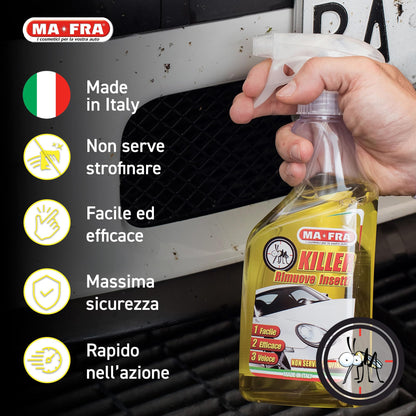 Killer Spray Cleaner for Cars – Removes Insects & Stains Quickly, 500 ml