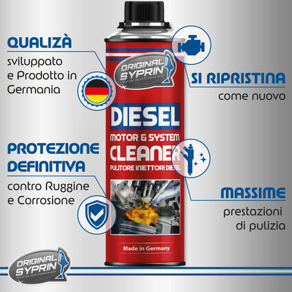 Diesel-Einspritzdüsenreiniger – 500 ml Additiv für Dieselmotoren, optimiert Einspritzdüsen
