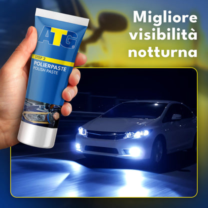 ATG Scheinwerfer-Erneuerungsset – Scheinwerferpolier- und Polymer-Restaurierungsset