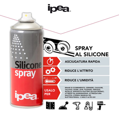 2 x 400 ml Silikon-Sprühgleitmittel – Farbloses, vielseitiges, schützendes und nicht klebendes Spray