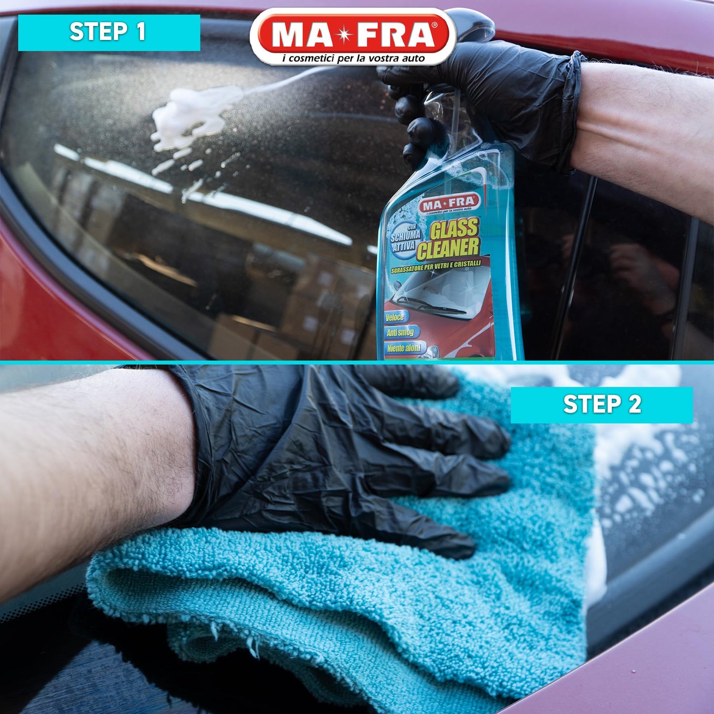 Glass Cleaner 500ml – Car Window Cleaner, Improves Visibility