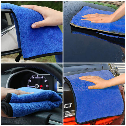 6 Pcs 30x40cm Car Microfiber Cloth Multi-Purpose Lint-Free Cleaning Cloth