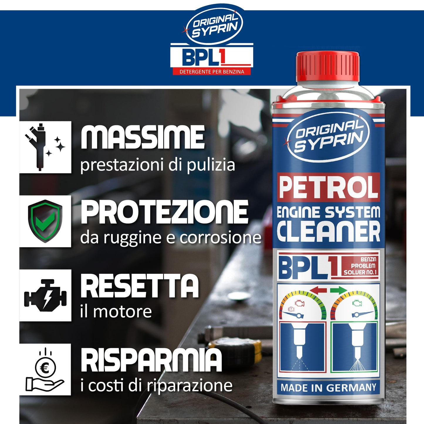 Fuel System Additive & Injector Cleaner – Engine Regenerating Treatment, 500 ml + 250 ml – For Petrol Engines, Turbo & Catalytic Converter Tested