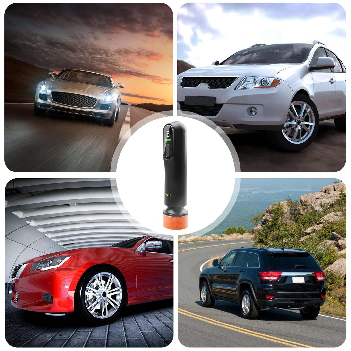 Portable Rechargeable Cordless Car Polisher – Scratch Repair, Waxing, and Windshield Polishing Machine