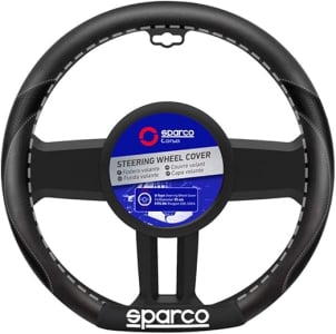 Sparco Sport Line Steering Wheel Cover – Black/Blue Car Interior Accessory