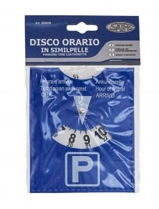 Parking Disc (Disco Orario) – Car Accessory for Time-Limited Parking